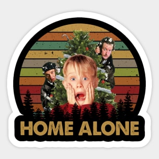 Vintage Alone Movies Film Gift For Men Sticker